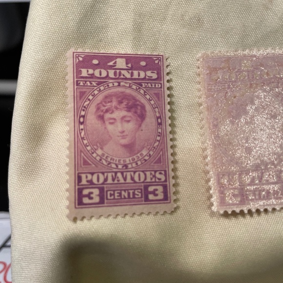 US Ri-4 POTATO TAX REVENUE 4 POUND 1935 - Picture 2 of 3